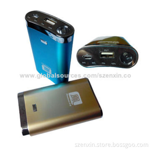 8,000mAh Power Bank with LED FlashlightNew